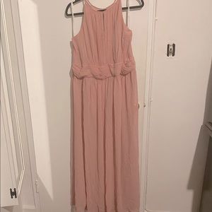 David’s Bridal Blush Bridesmaid Dress, Size 18